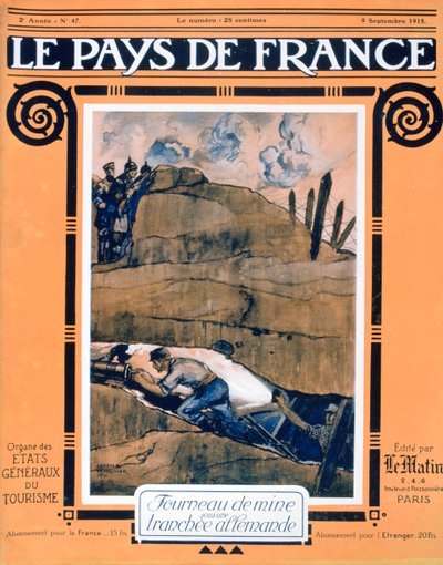 Forside av Le Pays de France, 9. september 1915 av Unbekannt