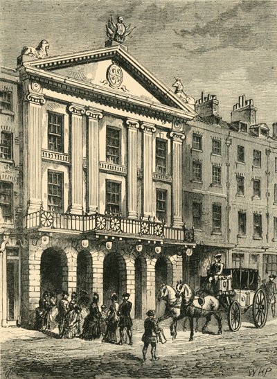 Foran Old Drury Lane Theatre, 1881. av Unbekannt