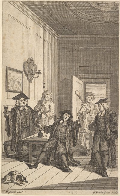 Frontispice til The Humors of Oxford, april 1730. av Unbekannt