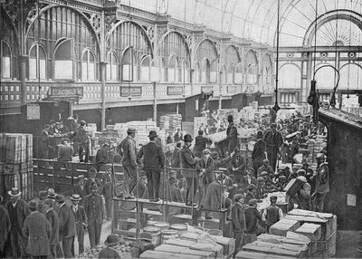 Fruktauksjoner på Covent Garden Market, London, c1901 1901 av Unbekannt