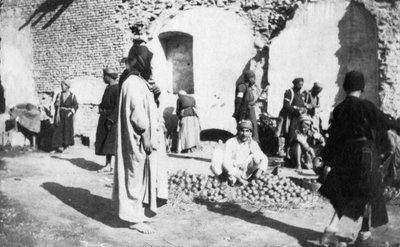 Fruktmarkedet, Bagdad, Irak, 1917-1919 av Unbekannt