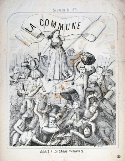 Nasjonalgarden, Paris kommune, 1871. av Unbekannt