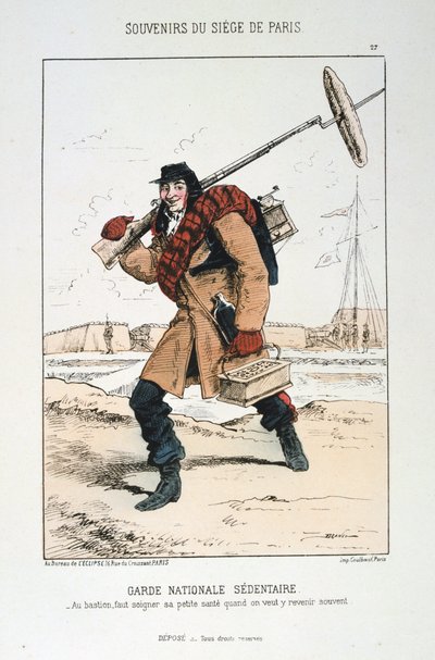 Guard National Sedentary, Siege of Paris, 1870-1871. av Unbekannt