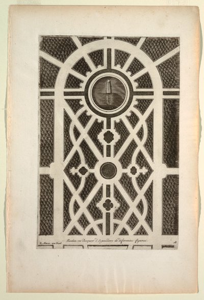 Garden Grove of Espaliersof Different Forms, New Design of Book som inneholder 24 ideer for hagesenger av Unbekannt