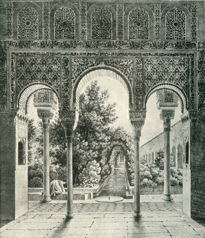 Garden of the Generalife, 1800-tallet, 1907. av Unbekannt