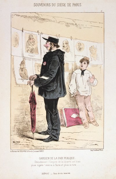 Folkefredens vokter, beleiringen av Paris, 1870-1871 av Unbekannt