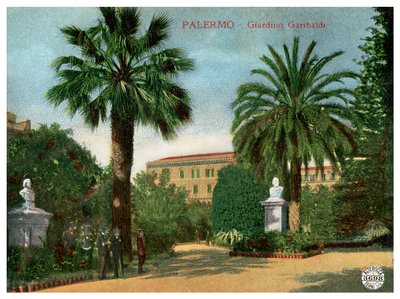 Garibaldi Garden, Palermo, Sicilia, Italia, tidlig på 1900-tallet av Unbekannt