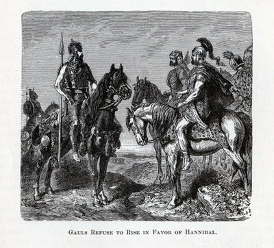 Gallerne nekter å reise seg til fordel for Hannibal, 1882 av Unbekannt