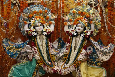 Gaura Neeta Murthys i Krishna-Balaram-tempelet, Veerindavam. India av Unbekannt