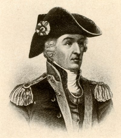 General Francis Marion, i frakk med høy krage og vest, c1770, 1937. av Unbekannt
