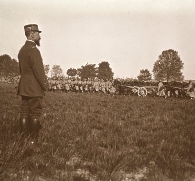 General Henri Gouraud, Champagne, Nord-Frankrike, c1914-c1918. av Unbekannt