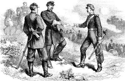 General McClellan i slaget ved Antietam, amerikansk borgerkrig, 1862 c1880 av Unbekannt