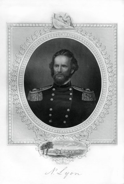 General Nathaniel Lyon, unionsgeneral i den amerikanske borgerkrigen, 1862-1867 av Unbekannt