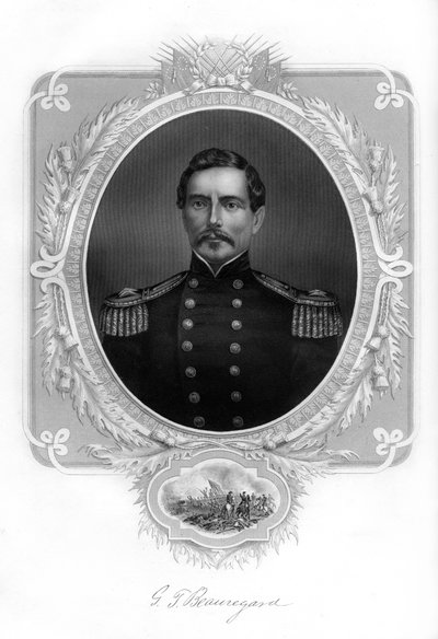 General PGT Beauregard, general for den konfødererte hæren, 1862-1867 av Unbekannt