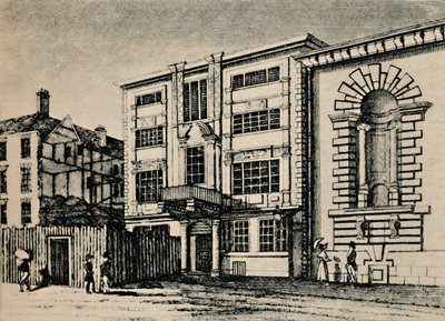 General Post Office, ca. 1793 - Viser bygninger ved siden av Lloyds Coffee House, 1928 av Unbekannt
