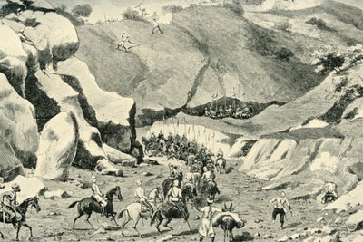 General Roberts...angrepet av ghilzais i Shutargardan-passet, 27. september 1879, 1901. av Unbekannt