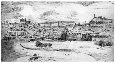 General View of Edinburgh, fra Arthurs Seat, 1900 av Unbekannt