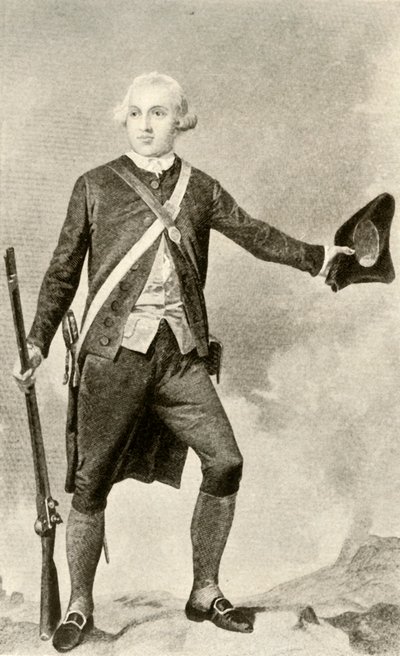 General Warren, i kjolen til en minuttmann, c1760, 1937. av Unbekannt