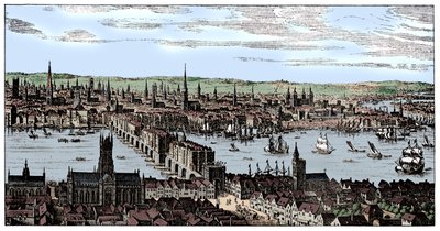 Generelt syn på London, 1666, 1909. av Unbekannt