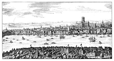 Generelt syn på London, 1666, 1909 av Unbekannt