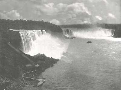 Generell utsikt over Niagara Falls, 1895. av Unbekannt
