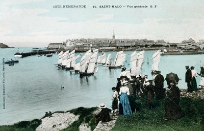 Generell utsikt over Saint Malo, Bretagne, Frankrike, 1900-tallet av Unbekannt