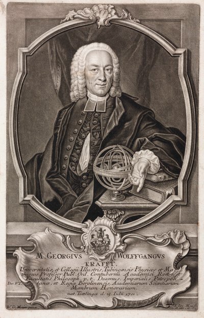 Georg Wolfgang Krafft , tysk matematiker av Unbekannt