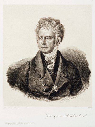 Georg von Reichenbach, tysk ingeniør og instrumentmaker, ca 1820 av Unbekannt