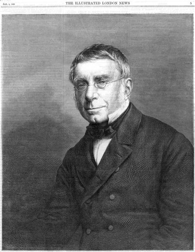 George Biddell Airy , engelsk astronom og geofysiker, 1868 av Unbekannt