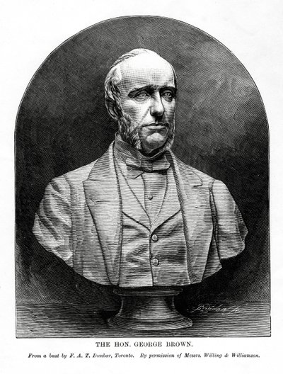 George Brown , skotskfødt kanadisk journalist og politiker, 1800-tallet av Unbekannt