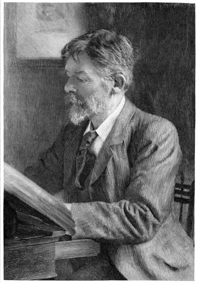 George Du Maurier , britisk forfatter og kunstner, c1890 av Unbekannt