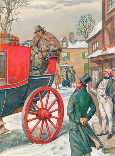 George Loveless 1797-1874 i lenker fra Dorchester til et fengsel, 1834, 1934 av Unbekannt
