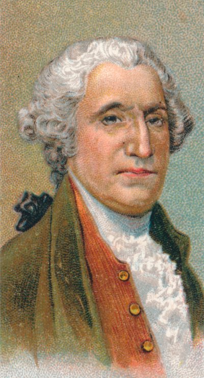 George Washington 1732-99, første president i USA, 1924 av Unbekannt