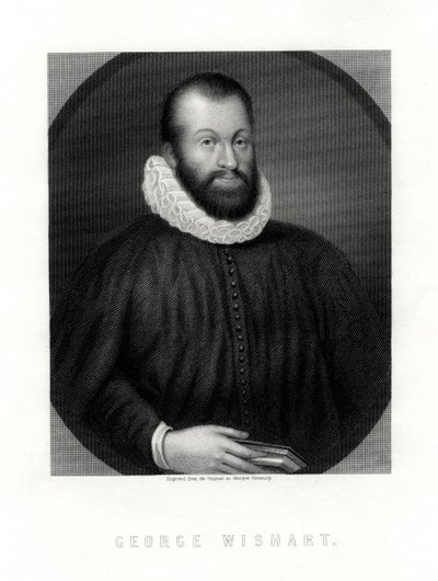 George Wishart , skotsk religiøs reformator og protestantisk martyr, 1800-tallet av Unbekannt