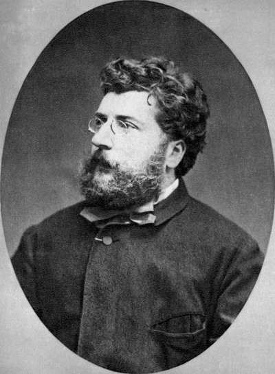 Georges Bizet , fransk komponist, 1874 av Unbekannt