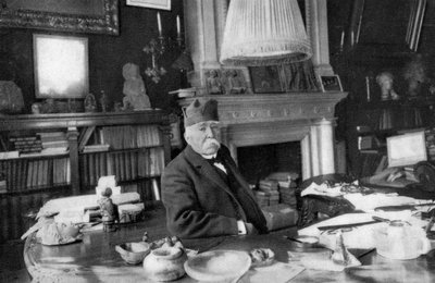 Georges Clemenceau , fransk statsmann, 1925 av Unbekannt