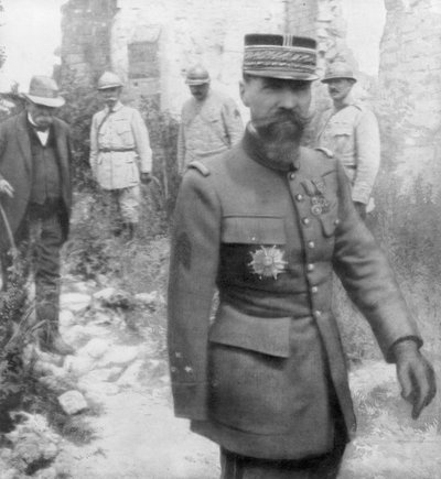 Georges Clemenceau og general Gouraud, 6. juli 1918 av Unbekannt