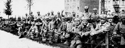 Den tyske keisergarden i Brussel, første verdenskrig, 1914 av Unbekannt