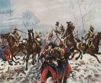 Tyske kurassierer ved Poupry, 2. desember 1870, 1936. av Unbekannt