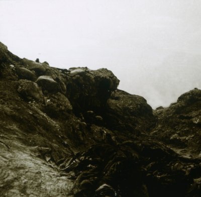 Tysk skyttergrav, Combles, Nord-Frankrike, c1914-c1918 av Unbekannt