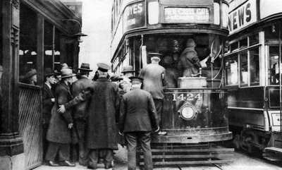 Går på en trikk i Blackfriars, London, 1926-1927 av Unbekannt