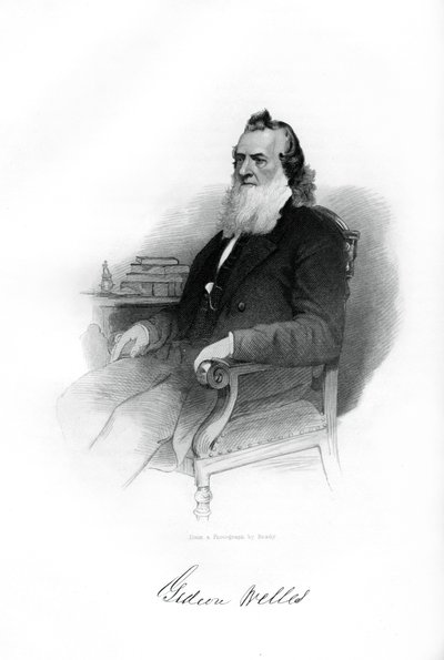 Gideon Welles, USAs marinesekretær fra 1861 til 1869, 1862-1867 av Unbekannt