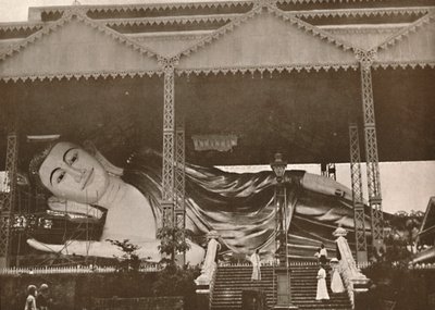 Gigantisk liggende figur av Buddha, Pegu, 1900. av Unbekannt