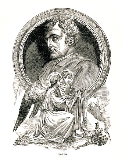 Giotto di Bondone , italiensk maler og arkitekt, 1893 av Unbekannt