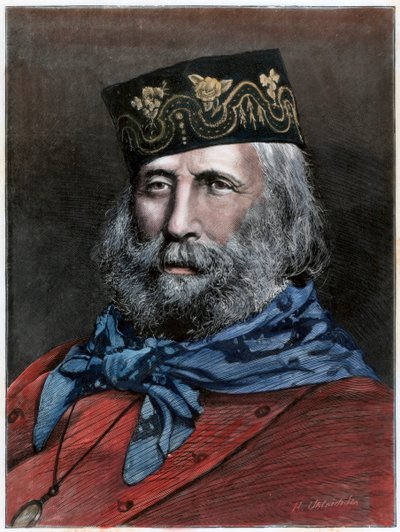 Giuseppe Garibaldi, italiensk patriot, 1882 av Unbekannt