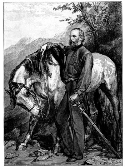 Giuseppe Garibaldi, italiensk patriot og soldat fra Risorgimento, 1900 av Unbekannt