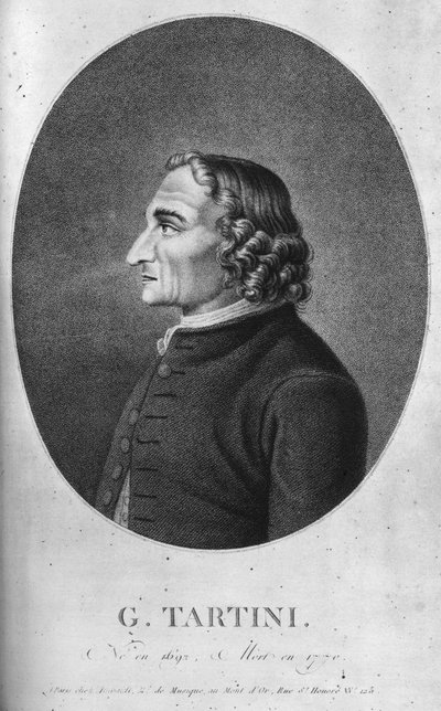 Giuseppe Tartini 1692-1770 var en italiensk barokkkomponist og fiolinist av Unbekannt