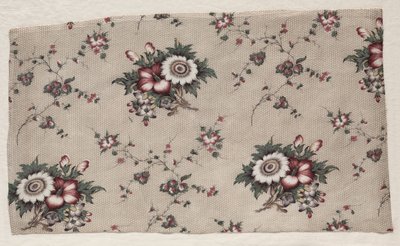 Glasert Chintz Fragment, ca. 1830. av Unbekannt