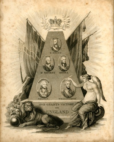 Gud gir seier til England, 1816. av Unbekannt