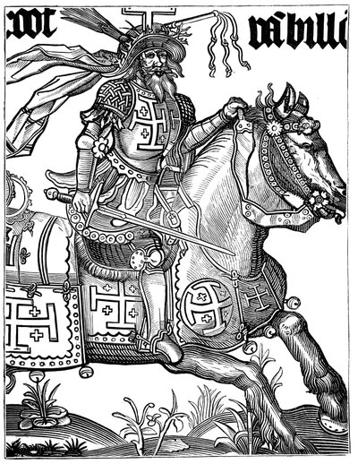 Godfrey of Bouillon, fransk korsfarer fra 1000-tallet, 1400-tallet av Unbekannt